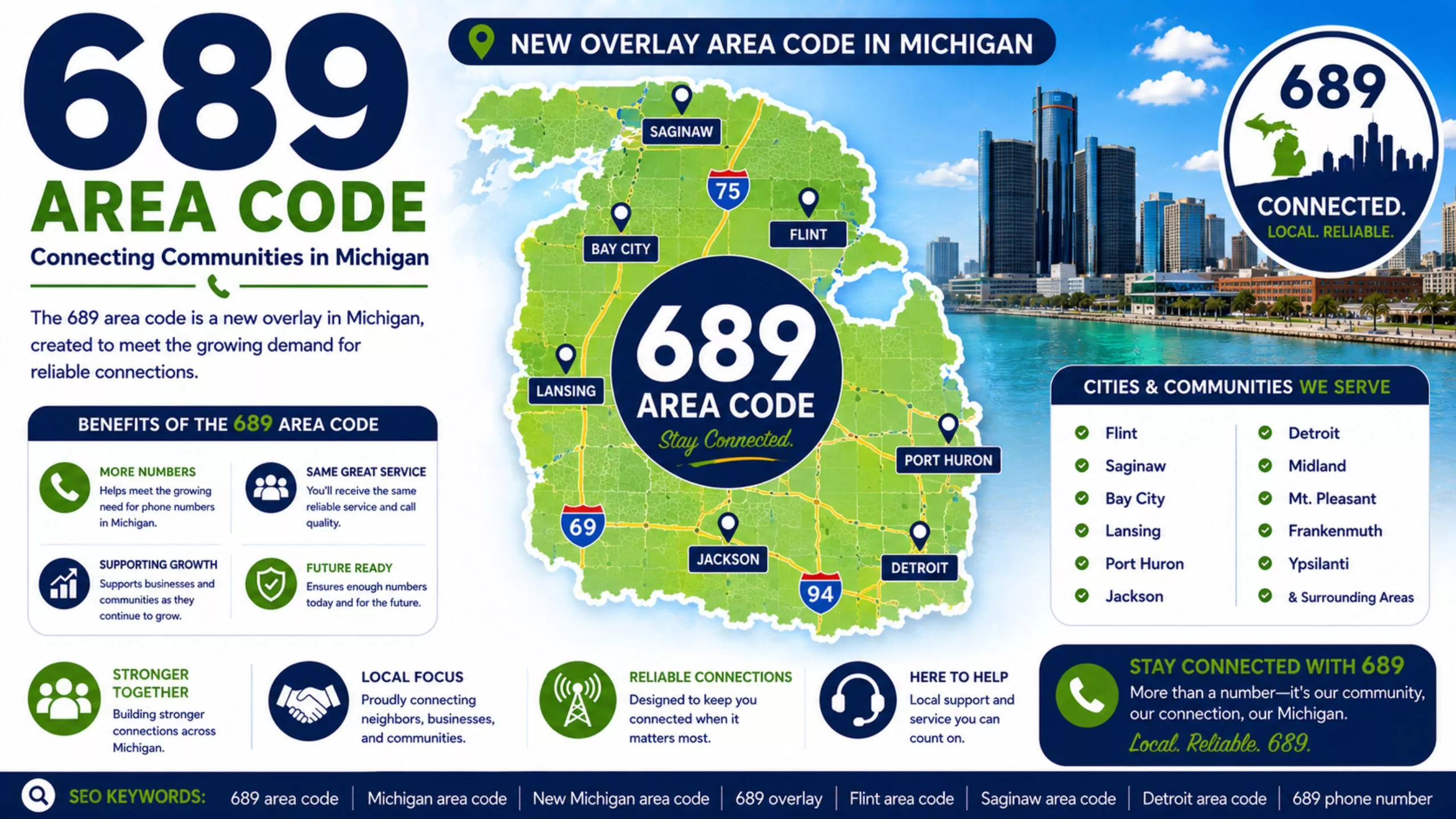 Area code 689