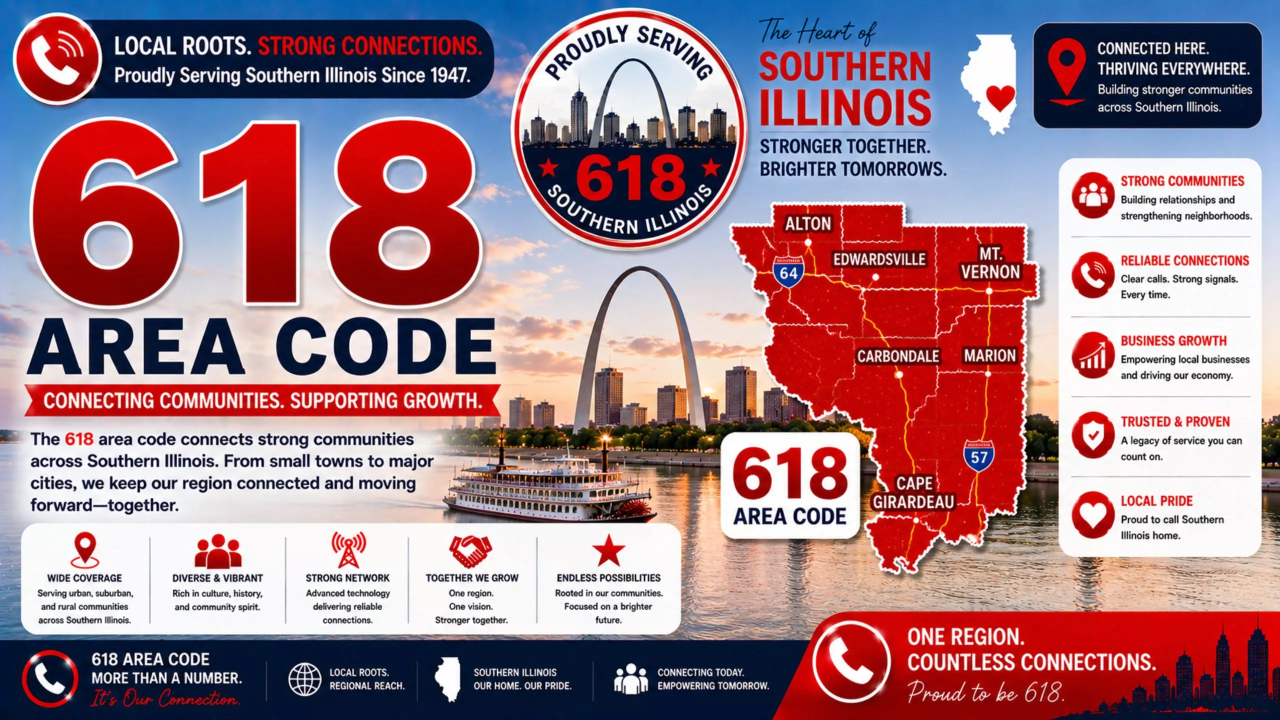 Area code 618