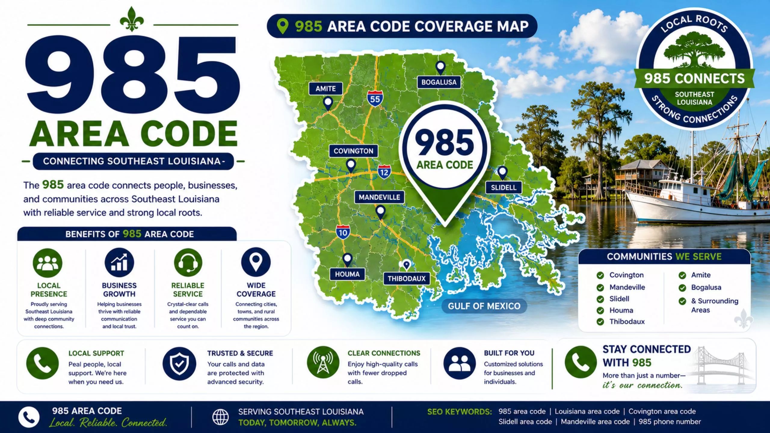 Area code 985