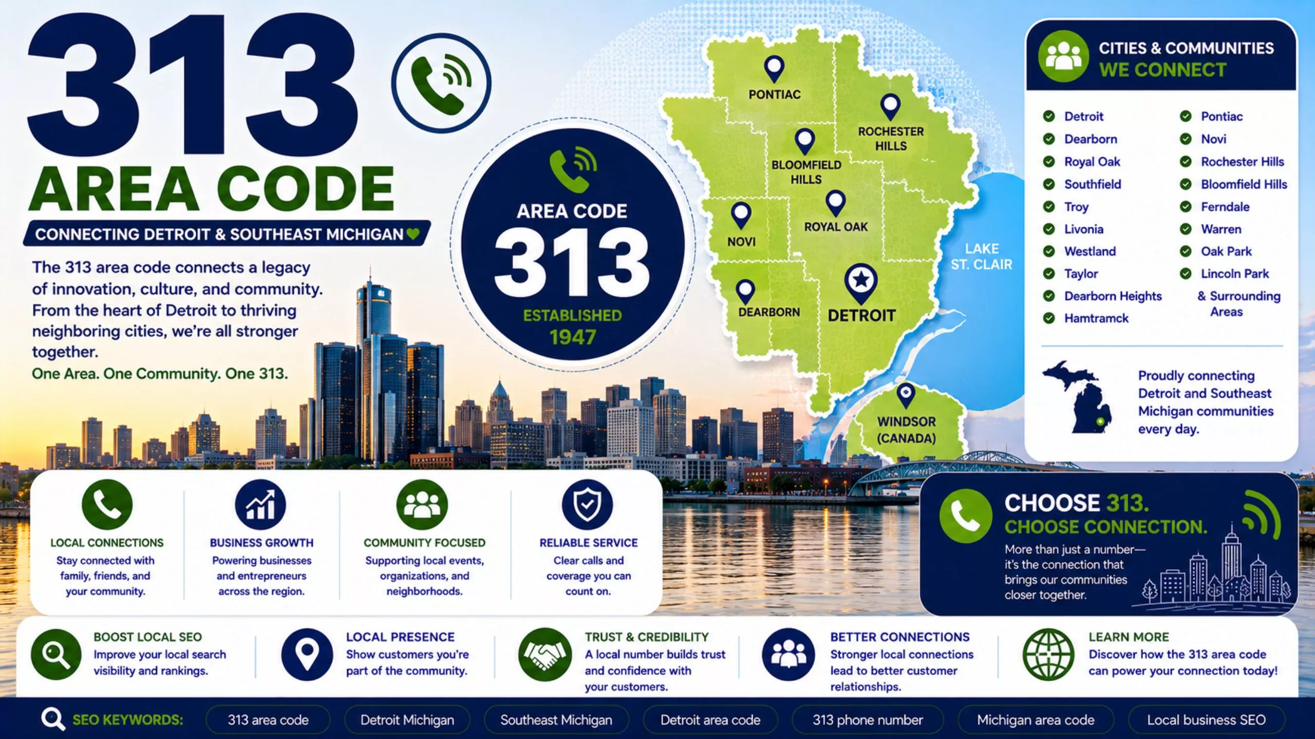 Area code 313