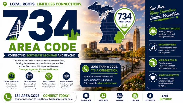 734 area code