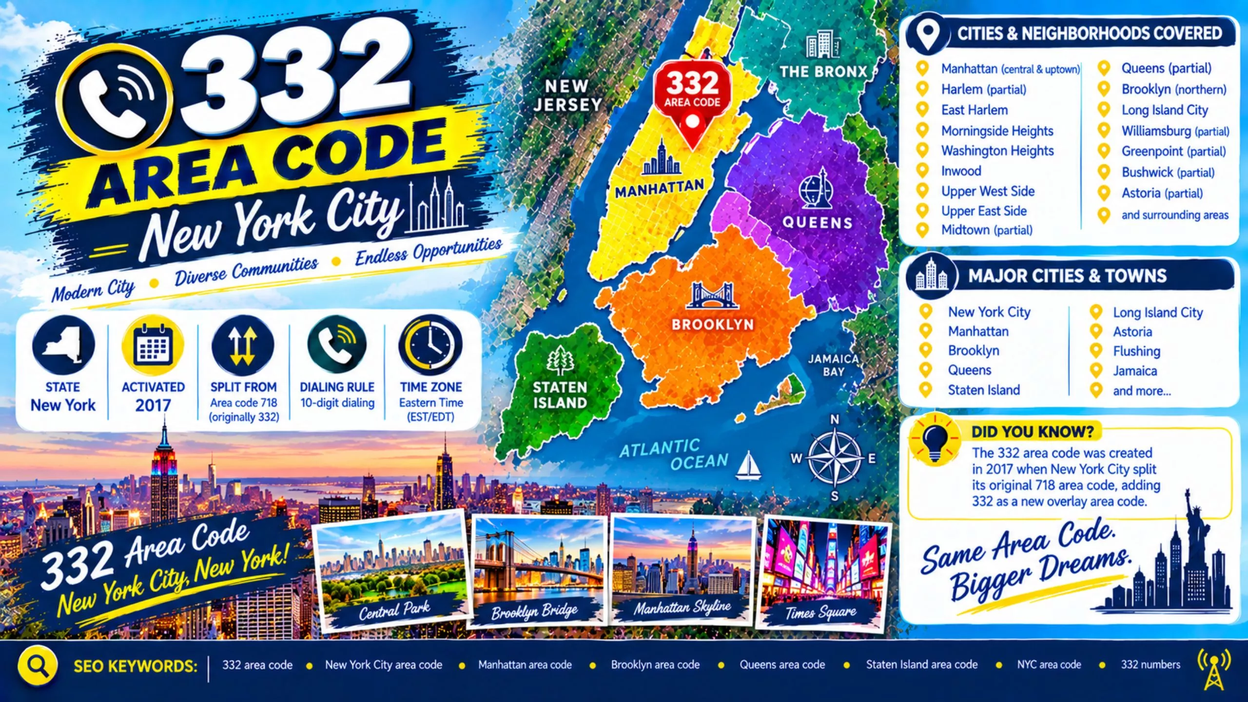 Area code 332