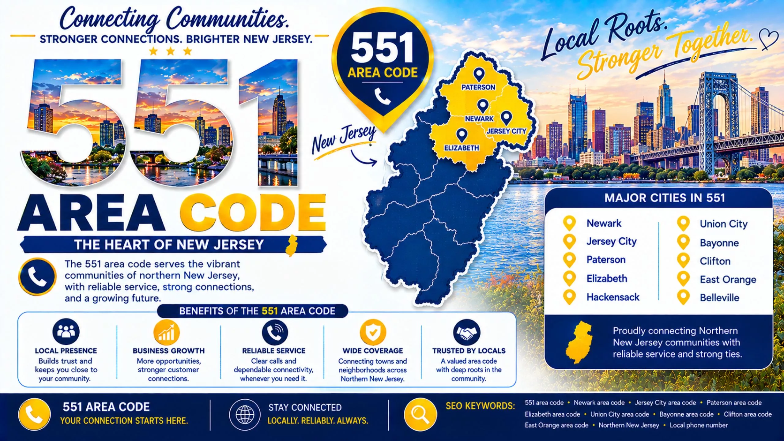 Area code 551