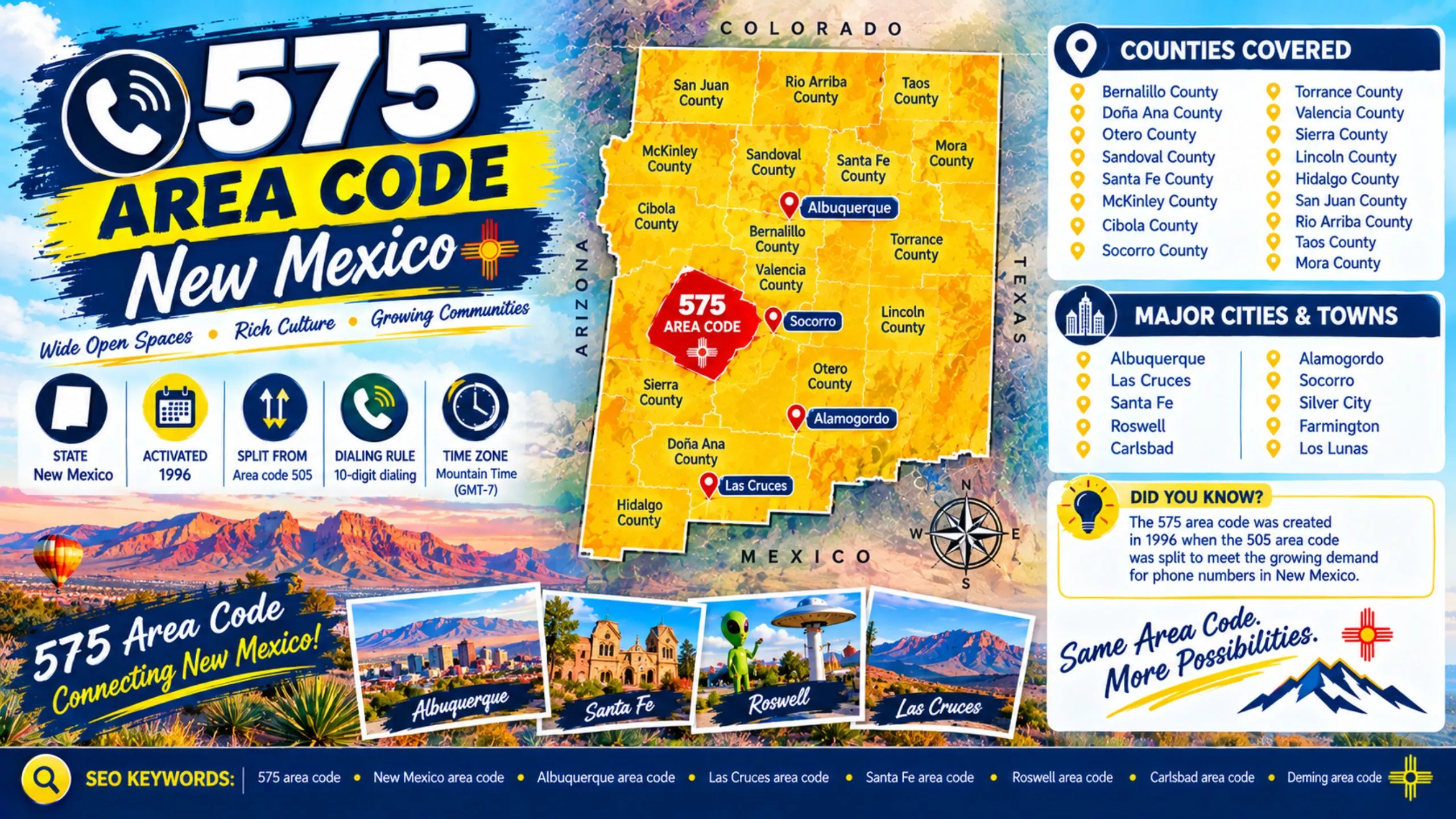 Area code 575