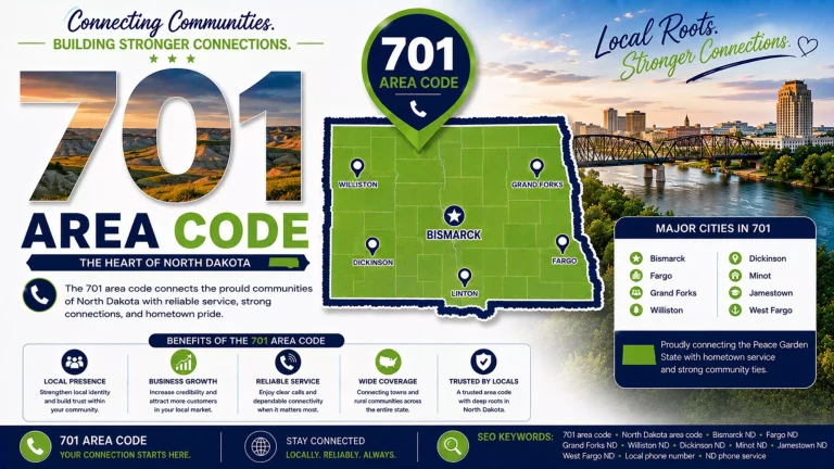 Area code 701