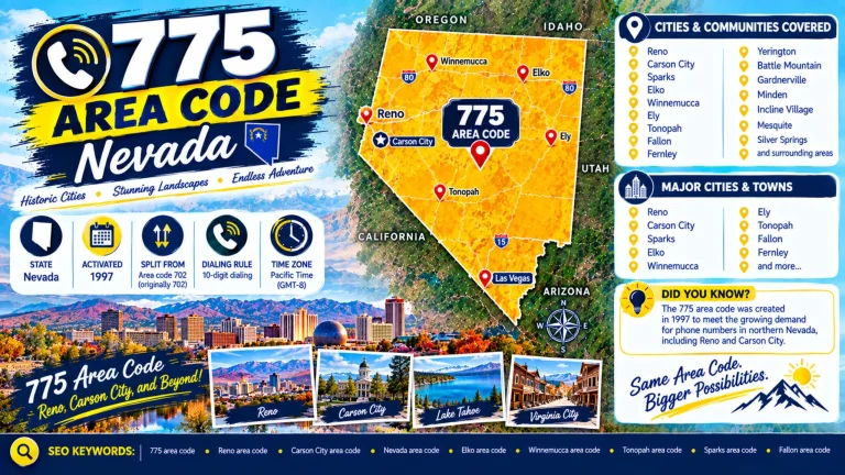 Area code 775