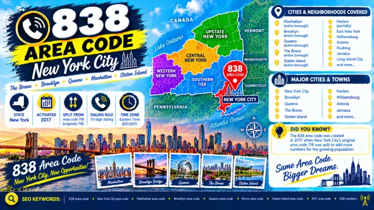 Area code 838