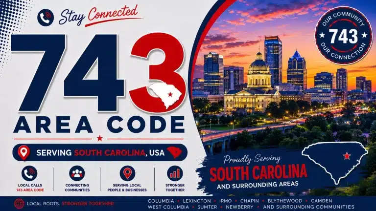 743 area code