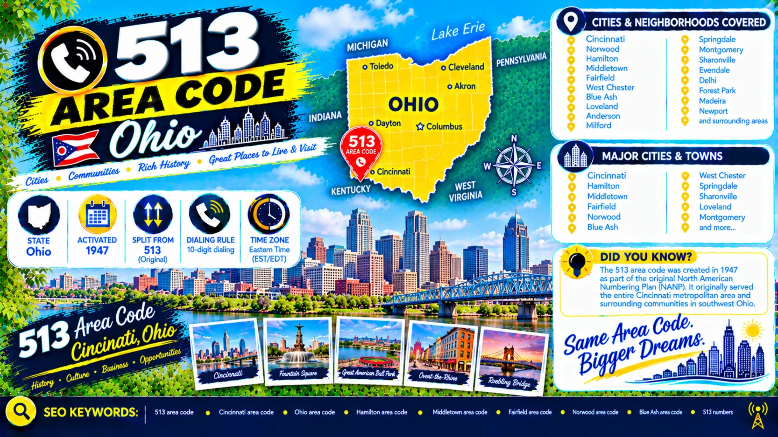 Area code 513