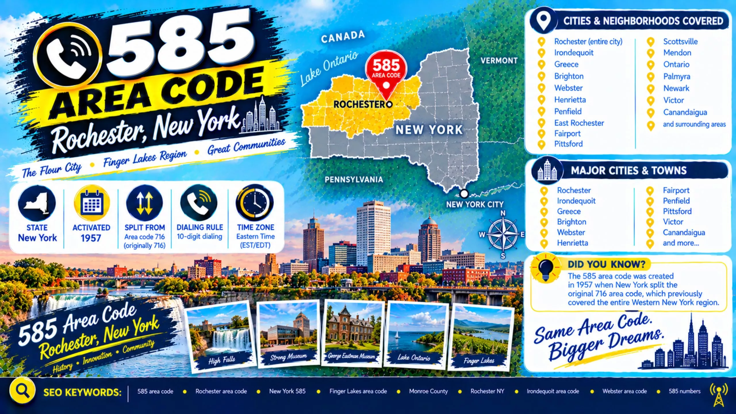 Area code 585
