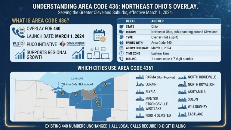 436 area code