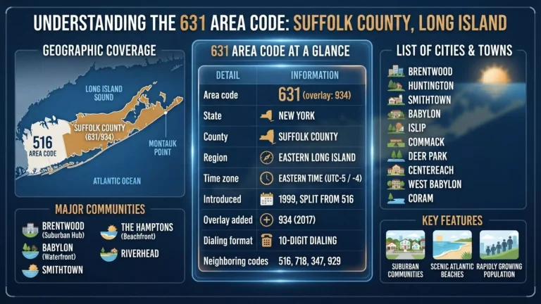 631 area code